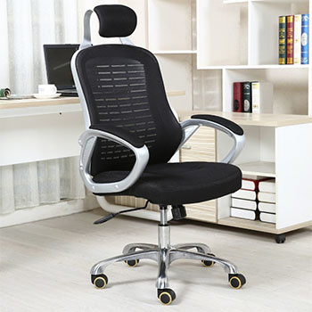 Кресла для офиса с сетчатой спинкой
