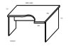 Стол криволинейный А.СА-1 образец правый