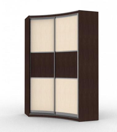 Радиусный шкаф купе &quot;Джульетта&quot; вогнутый 1250*1250*2200 — Аэлита
