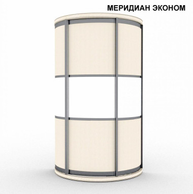 Радиусный шкаф-купе МЕРИДИАН эконом 1300*700*2200 — Аэлита