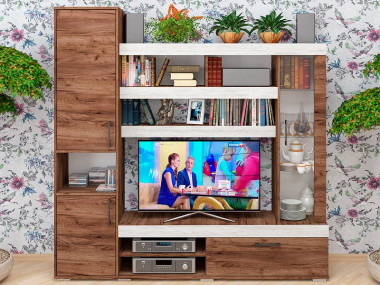 Модульный комплект для гостиной СИТИ 1850х1850х380 — Аэлита