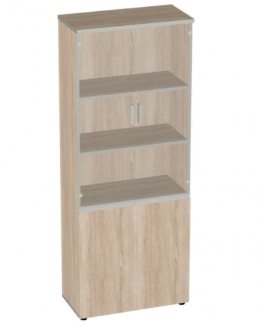 Шкаф высокий со стеклом 777*387*1980 — Аэлита