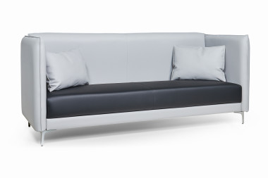 Офисный диван Графит низкий 3-х местный (без подушек-подлокотников) — Аэлита