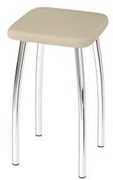 Табурет Эконом мягкий / хром &mdash; Аэлита