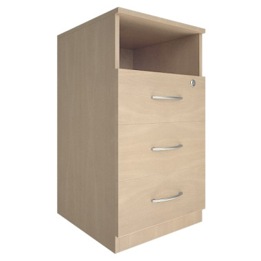 Тумба приставная с 3 ящиками Nova S (с замком)  — Аэлита