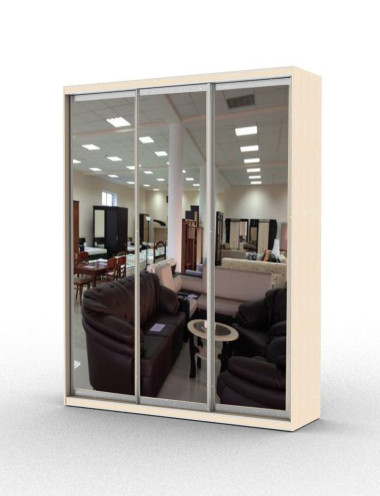 Шкаф-купе трехдверный с 3 зеркалами (модель 3.3) — Аэлита