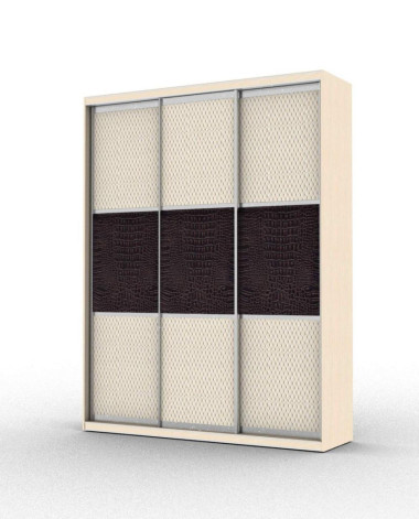 Шкаф-купе трехдверный с 3 вставками (модель 3.4) — Аэлита