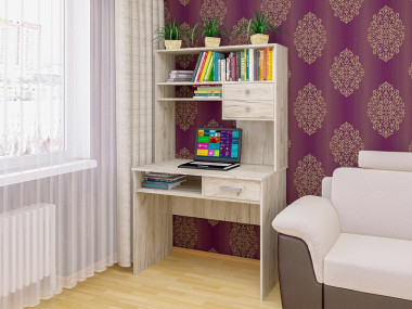 Стол компьютерный СК-41,  1695х1000х620 с надстройкой  — Аэлита