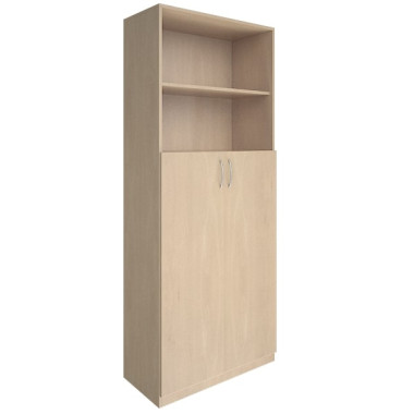 Шкаф высокий широкий (2 средние двери ЛДСП) 770х359х1914 — Аэлита