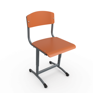 Стул ученический Аэлита Универсал регулируемый на круглой трубе, цветной лак &mdash; Аэлита