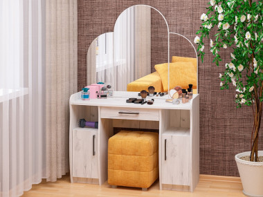 Трюмо с подвижными зеркалами Галант-2, 1500х1055х420 — Аэлита